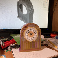 The original deisgn with fake clock face.