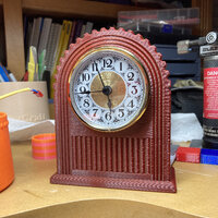 First clock with real "works" installed.